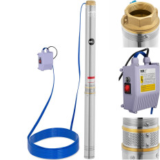 Panardinamas siurblys giliai steel 3000 10800 l / h iki 96 m