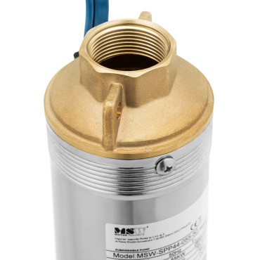 Dompelpomp voor diepe goed putstaal 750 W 6000 L / H tot 58 m