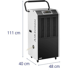 Gaisa dehumidifier mitruma kombinācija Rūpniecības ēka 1800 W 1129 m3 / h līdz 170 m2