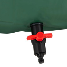 Barril del tanque. Contenedor de agua de lluvia. Jardín plegable 380 l