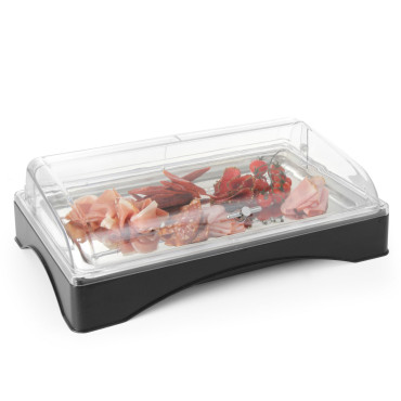 Bandeja com cartucho de resfriamento GN1 / 1 e cobertura de reúltima - Hendi 424186