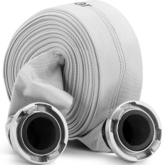 Platte brandlange slang voor water met een 3 '"76 mm-connector 8-24 bar 30 m