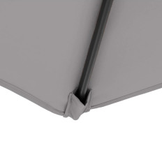Ομπρέλα κήπου σε μια τετράγωνη έκρηξη 250 x 250 cm σκούρο γκρι