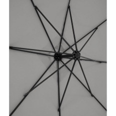 Parapluie de jardin sur une flèche carrée 250 x 250 cm gris foncé