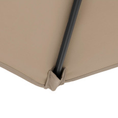 Garden umbrella on a 250 x 250 cm square boom