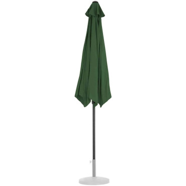 Vrt Umbrella. Okrog velikega nagibanja z ročico. 300 cm zelena