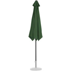 Vrt Umbrella. Okrog velikega nagibanja z ročico. 300 cm zelena
