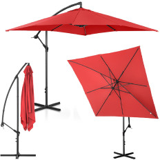 Garden umbrella on a 250 x 250 cm square boom