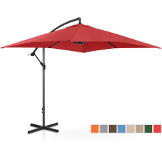 Parapluie de jardin sur un boom carré de 250 x 250 cm