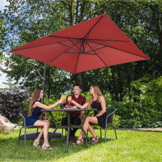 Aed Umbrella 250 x 250 cm ruudukujuline buum