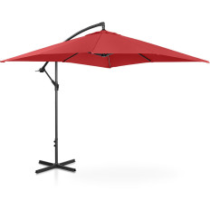 Garden umbrella on a 250 x 250 cm square boom