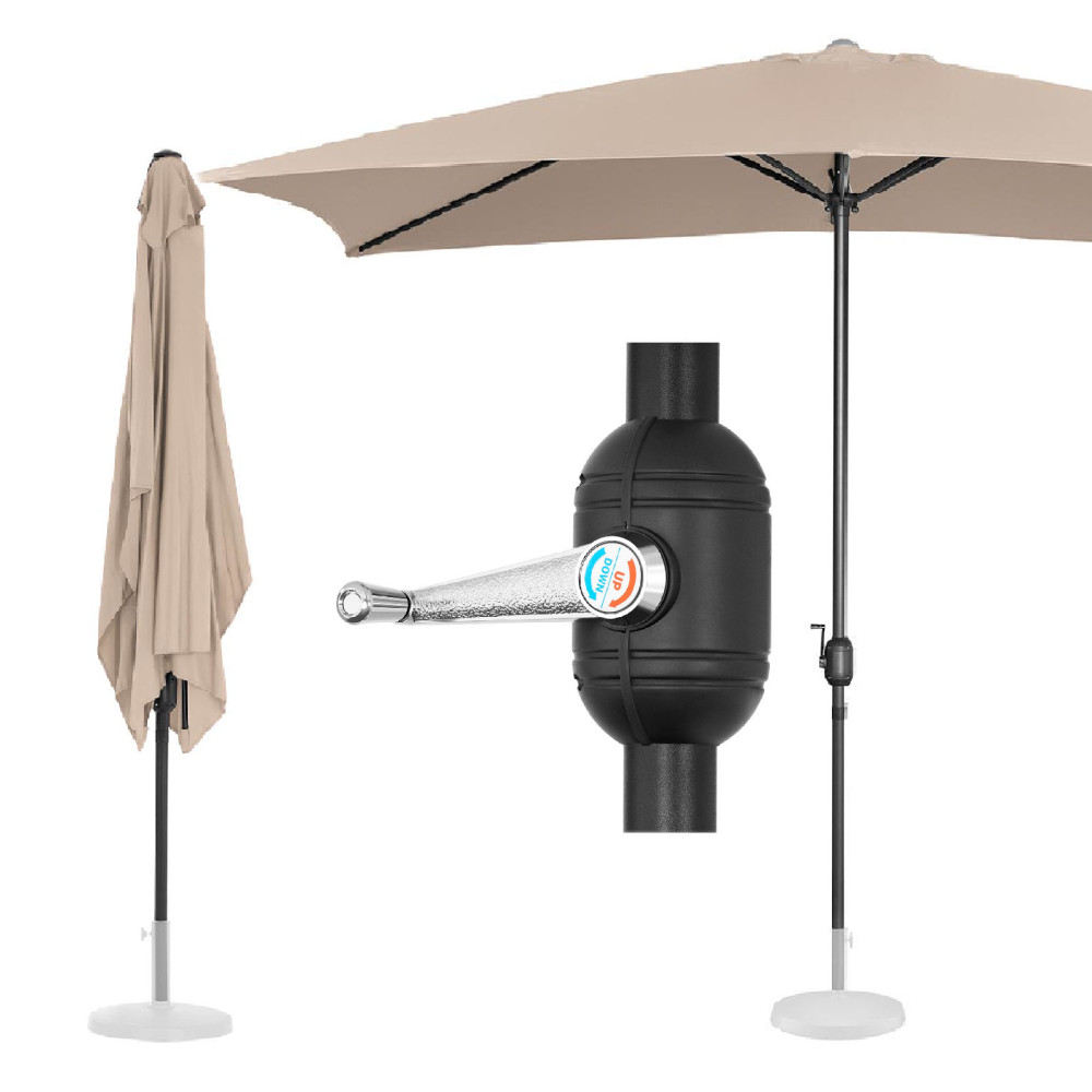 Pravokotni vrt Umbrella z ročico 200 x 300 cm