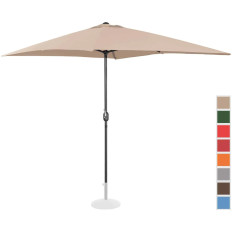Parapluie de jardin rectangulaire avec une crème de manivelle 200 x 300 cm