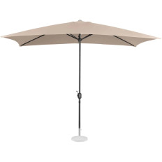 Rectangular garden umbrella with a crank 200 x 300 cm cream