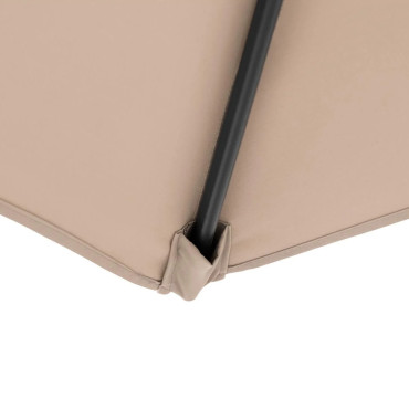 Stačiakampio sodo skėčiai su CRANK 200 x 300 cm grietinėlės