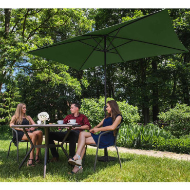 Pravokotni vrt Umbrella z ročico 200 x 300 cm Green