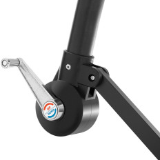 Sodo skėčiai ant strėlės apvalios pakreipimo su LED apšvietimu. 300 cm grietinėlė