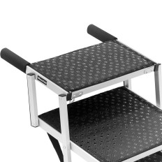 Hundestreppe für Auto Faltbare Aluminiumhöhe 81 cm bis 68 kg - 5 Grad