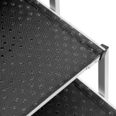 Hundtrappor för bilfyllbar aluminiumhöjd 81 cm till 68 kg - 5 grader