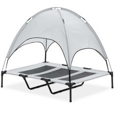 Bed sänky koiran sängylle taitettava katos 122,5 x 91,5 x 109 cm