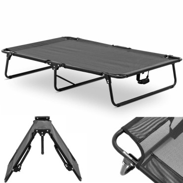 Cama para cão animal dobrável 120 x 80 x 23 cm