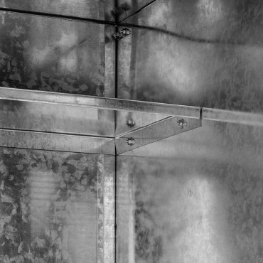 Galvaniseeritud terasest valmistatud sadula kabineti ratsutamine 60 x 60 x 60 cm