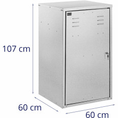 Galvaniseeritud terasest valmistatud sadula kabineti ratsavarustus 60 x 60 x 107 cm
