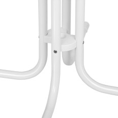 Tablica tablice s stajenim okruglim visokim presavijenim. 70 cm visoke 110 cm bijelo