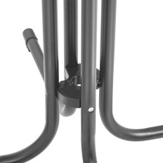 Tavolo da tavolo con granaio rotondo alto piegato. 70 cm di 110 cm di 110 cm