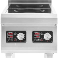 Inductiekeuken 2 Vrijstaande brander 400v 2 x 3500 W
