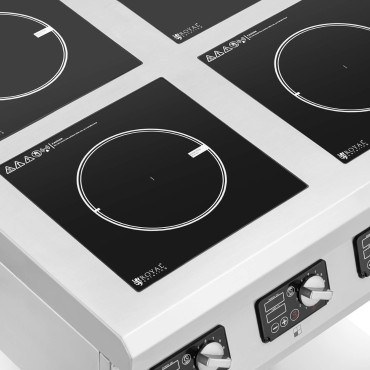 Induktion Kök 4 Brännare med öppen bas 400 V 4 x 3500 W