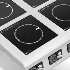Indukciós konyha 4 égő nyitott alap 400 V 4 x 3500 W