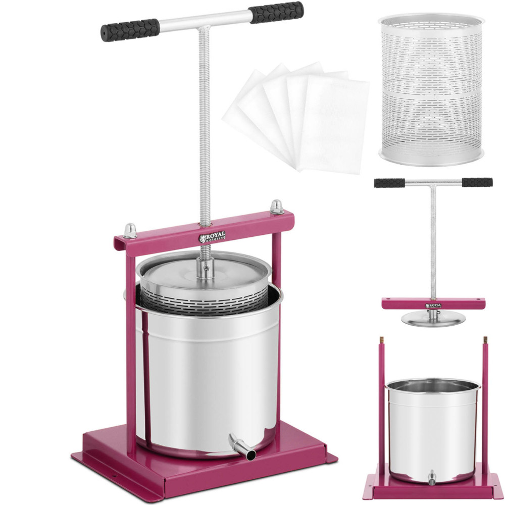 Press Squeezer for fruit. Hand-made juice 12 L + 5 bags