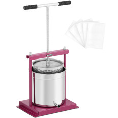 Press Squeezer puuviljadele. Käsitsi valmistatud mahla 12 L + 5 kotid