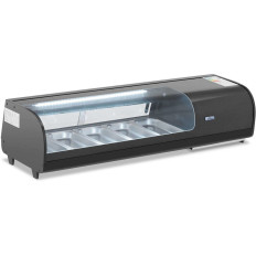 Sushi chlazení pro sushi s LED osvětlením 5 x gn 1/3