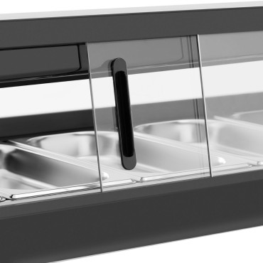 Sushi-Kühlstelle für Sushi mit LED-Beleuchtung 5 x GN 1/3