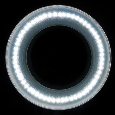 Elegante 6027 Tischlupe mit 60 LED SMD und 5 Dioptrien Vergrößerung — Detailaufnahme Kopf