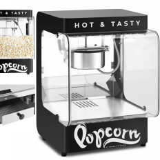 Macchina per popcorn 4-5 kg / h 1,2 l nero