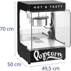 Maskin för popcorn 4-5 kg / h 1,2 l svart