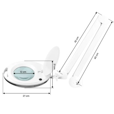 Lampe loupe Elegante 6027 60 LED SMD 5D pour table