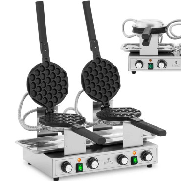 Bubble βάφλα βάφλα βάφλα βάφλα Teflon 2 x 1400 Βάφλα