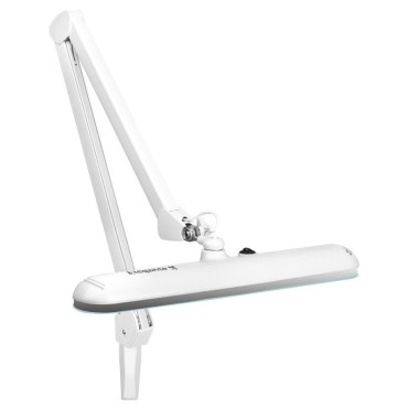 Elegant LED workshop lamp 801st standard white vise — side view