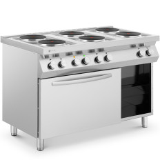 Electric kitchen 6 burner with convection oven and 400 V 15600 cabinet
