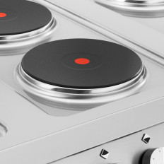 Elektrische keuken 6 Burner met convectieoven en 400 V 15600-kast