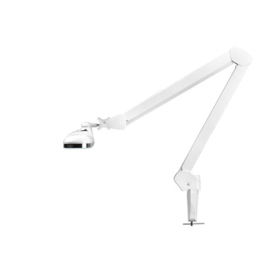 Elegant LED workshop lamp 801st standard white vise — side view