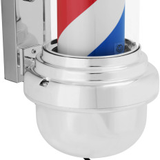 Bar Barberski Barber Barber Barber Rotary Box Podsvietený 38 cm - Silver