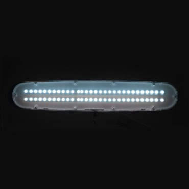 Elegant LED werkplaatslamp 801st standaard witte bankschroef — vooraanzicht