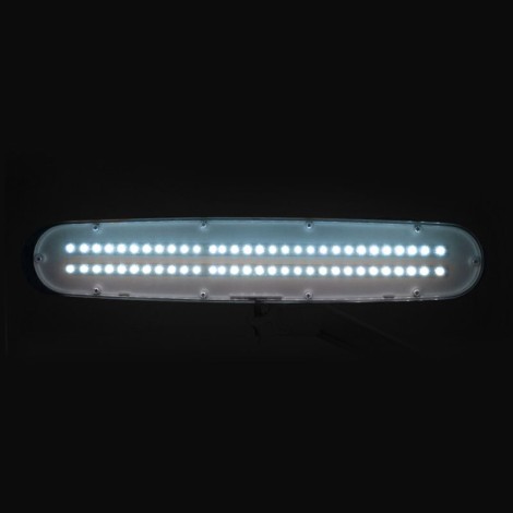 Elegant LED werkplaatslamp 801st standaard witte bankschroef — vooraanzicht