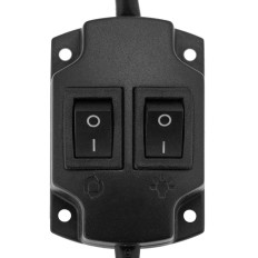 Bar Barber Barber Barber Barber Rotary Field Backlit 38 cm - Zwart