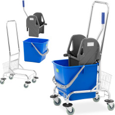 Carrello di pulizia Pavimenti per la pulizia con secchio e uno spremiagrumi da 30 L